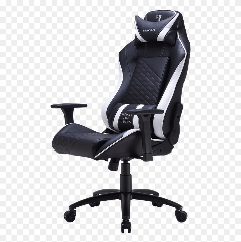 489x784 White P04 20161115 Tesoro Gaming Stuhl, Cushion, Chair, Furniture HD PNG Download