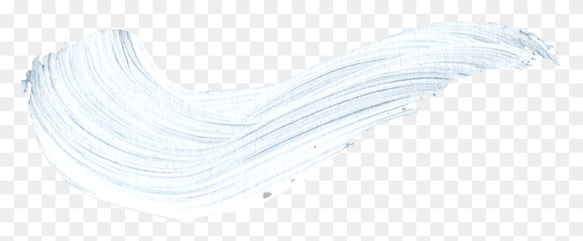 1193x439 White Paint Brush Stroke White Transparent Paint Stroke, Clothing, Apparel, Sock HD PNG Download