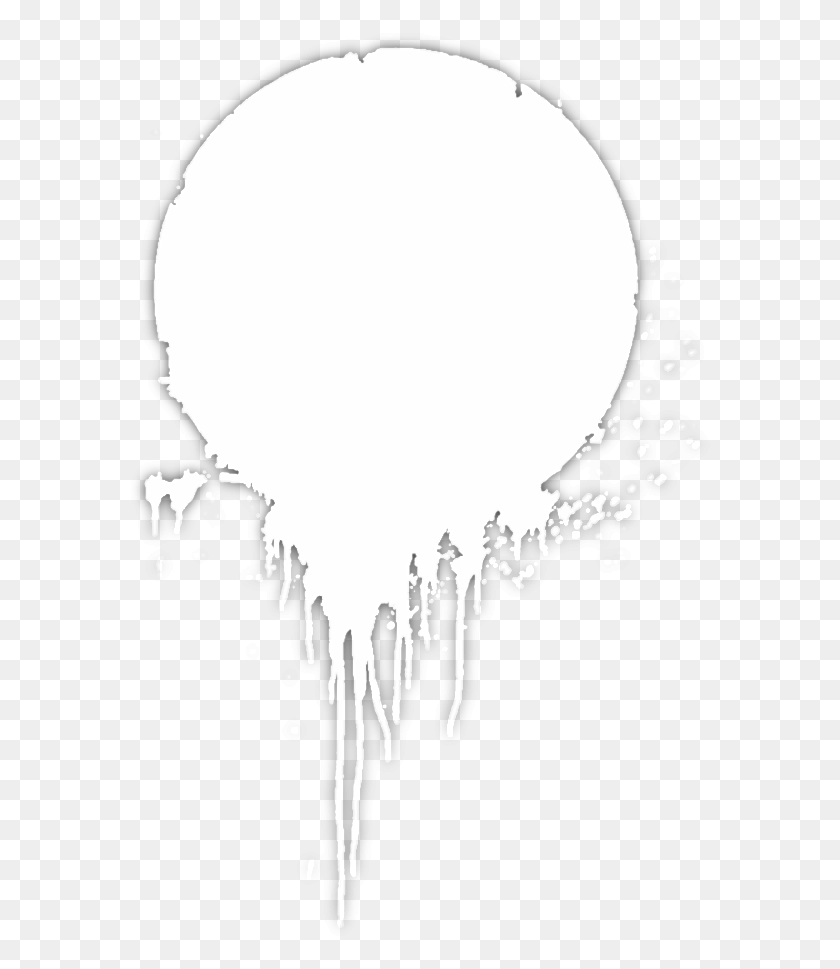 585x909 White Paint Splatter Transparent, Stencil, Balloon, Ball HD PNG Download