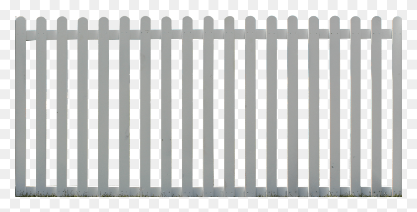 2981x1404 White Picket Fencing Picket Fence, Gate, Railing HD PNG Download