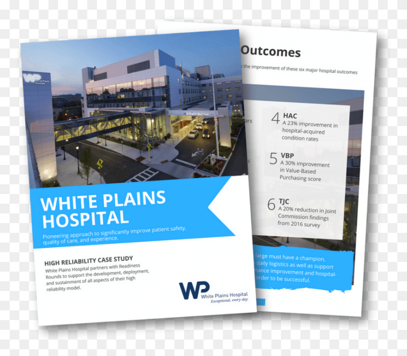 844x730 White Plains Hospital High Reliability Case Study Flyer, Poster, Paper, Advertisement Descargar Hd Png