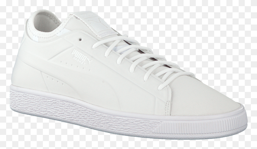 1500x821 White Puma Sneakers Basket Classic Sock Lo Men Nubikk Wit Heren Yeye, Shoe, Footwear, Clothing HD PNG Download