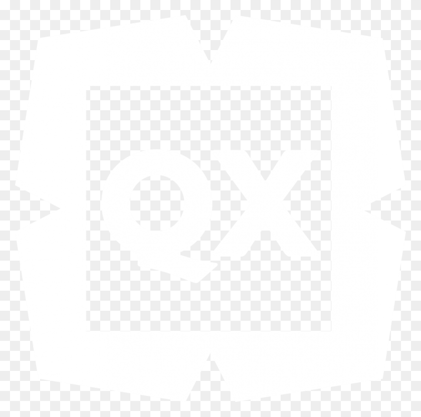 1102x1091 White Qx Logo, Symbol, Text, Trademark HD PNG Download