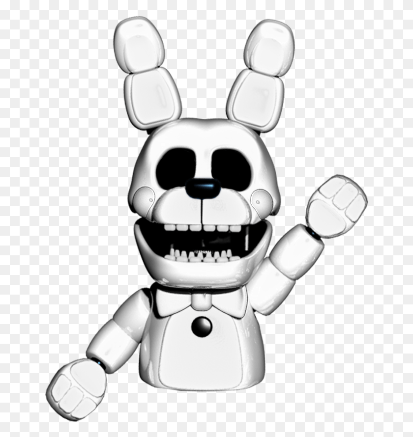 660x830 White Rabbit Puppet By Pkthunderbolt100 Fnaf Fredbear Hand Puppet, Toy, Robot HD PNG Download