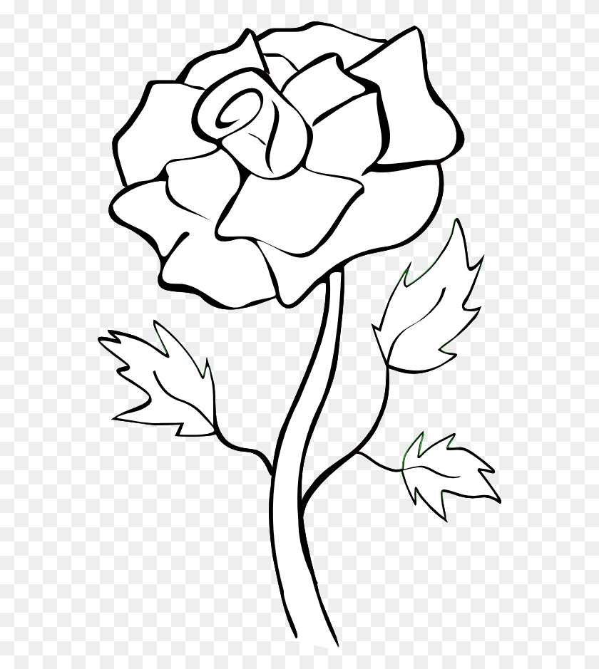 566x879 White Rose Clip Art White Rose Clipart, Hand HD PNG Download