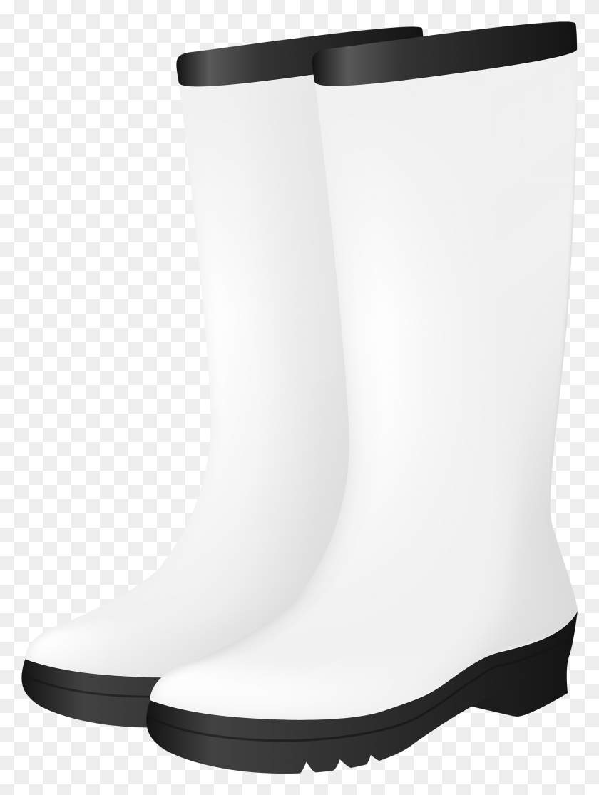2179x2949 White Rubber Boots Clipart White Boots, Clothing, Apparel, Footwear HD PNG Download