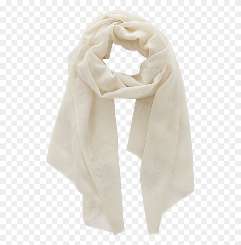 518x794 White Scarf, Clothing, Apparel, Stole HD PNG Download