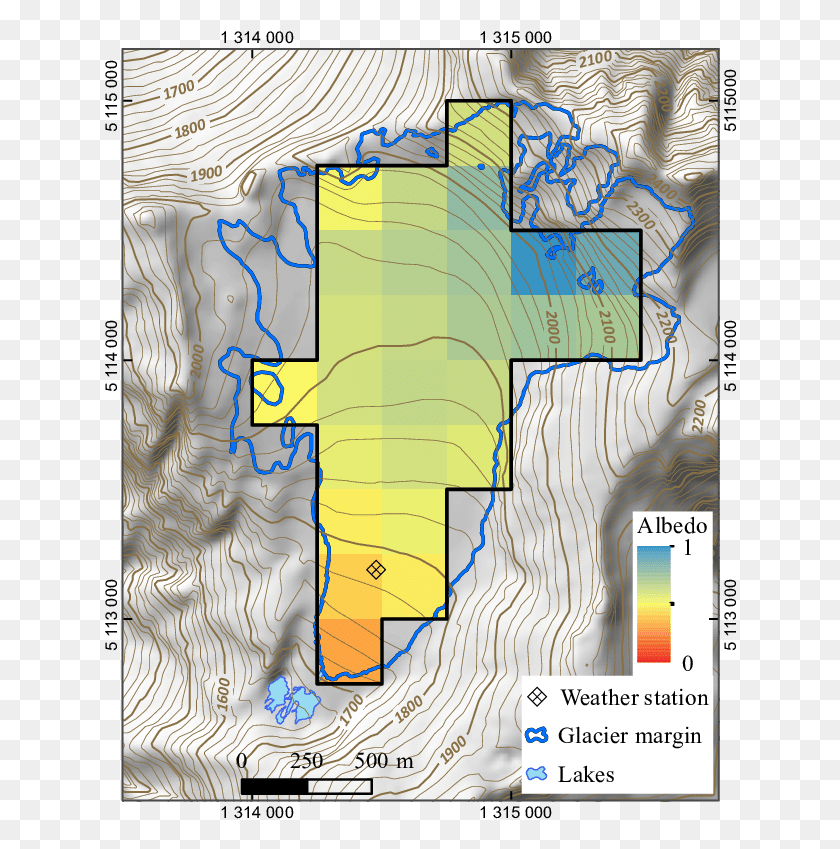 632x789 White Sky Albedo Of Brewster Glacier On 25 February Atlas, Map, Diagram, Plot HD PNG Download
