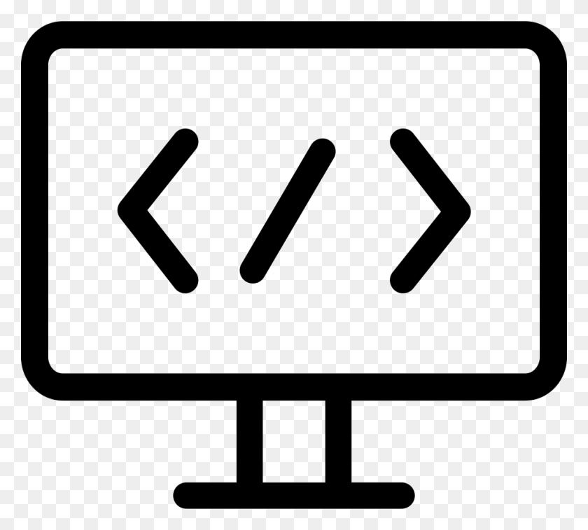 980x876 White Software Development Icon, Symbol, Road Sign, Sign HD PNG Download