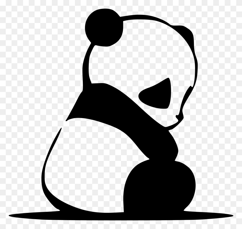 1920x1815 White Space In Graphic Art Black And White Panda Drawings, Gray, World Of Warcraft HD PNG Download