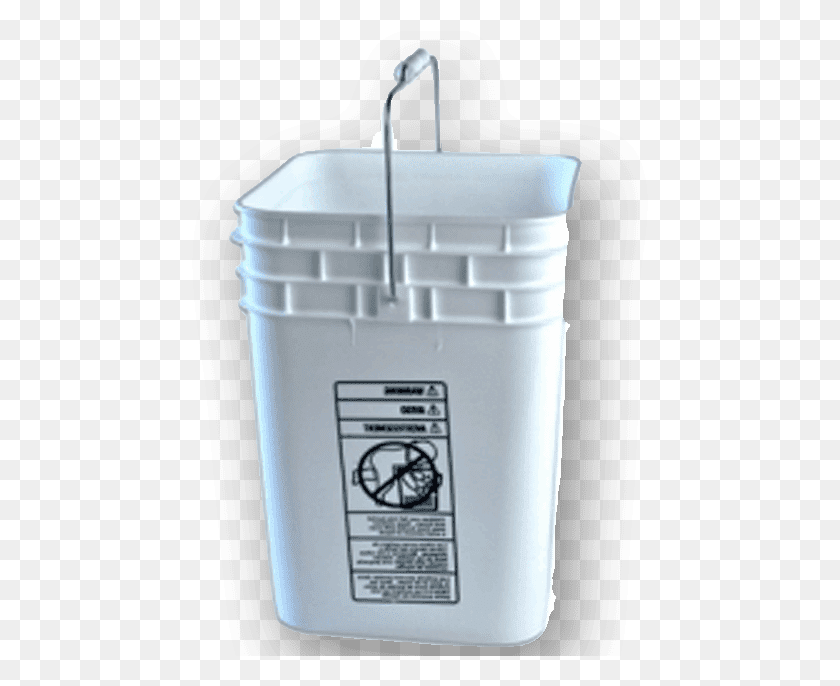 457x626 White Square 4 Gallon Plastic Bucket 6 Pack Free Shipping Paper, Bottle, Shaker, Milk HD PNG Download