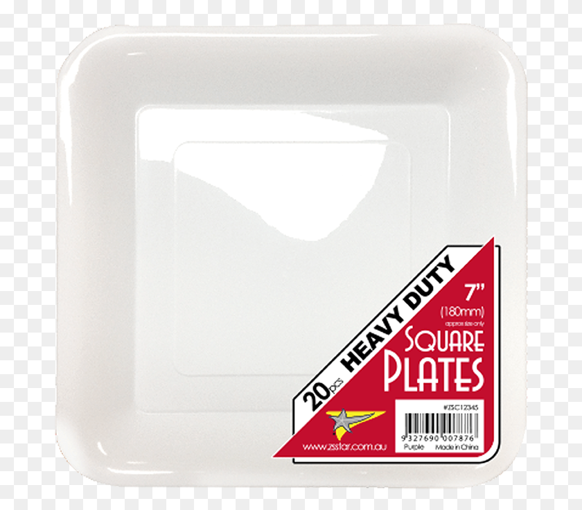 684x676 White Square Plate The Image Kid Plastic, Scale HD PNG Download