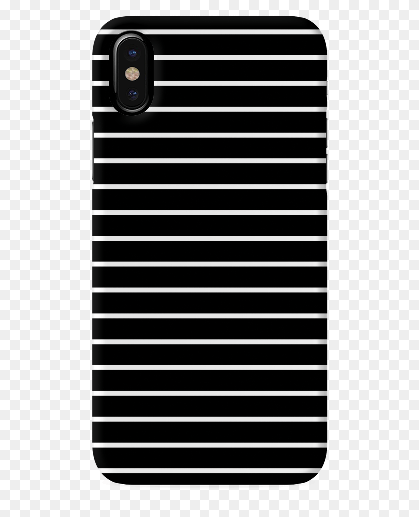 474x975 White Stripes On Black Cover Case For Iphone X T Shirt, Home Decor, Rug, Text HD PNG Download