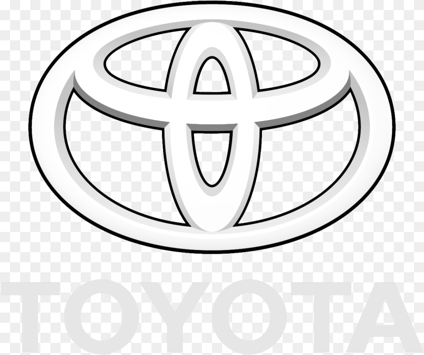 1183x991 White Toyota Logo, Symbol Clipart PNG