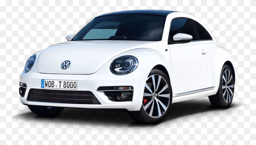 801x427 Белый Volkswagen Beetle Car Image Volkswagen New Beetle 2014, Автомобиль, Транспорт, Автомобиль Hd Png Скачать