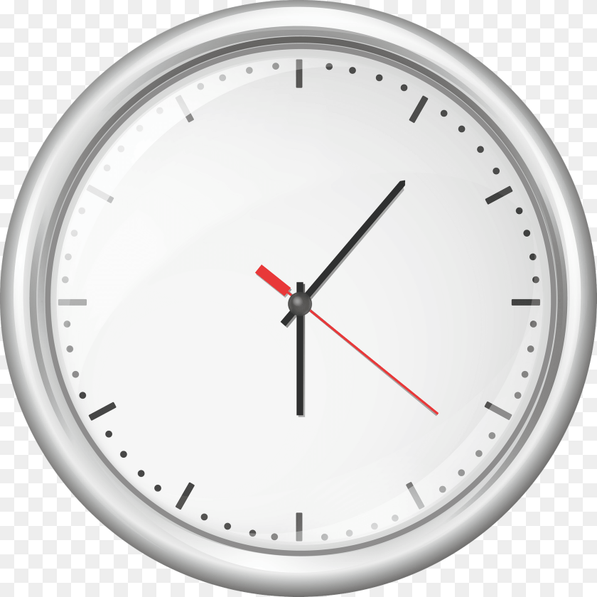 1920x1920 White Wall Clock Analog Clock Clipart PNG