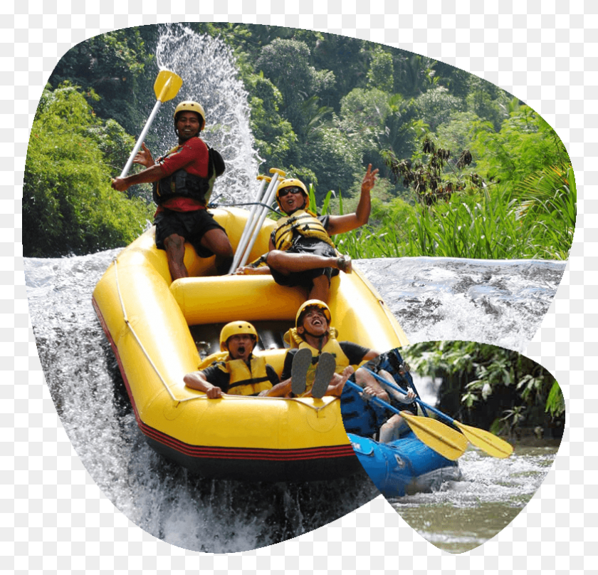 784x751 White Water Rafting Bali Rafting, Person, Human, Boat HD PNG Download