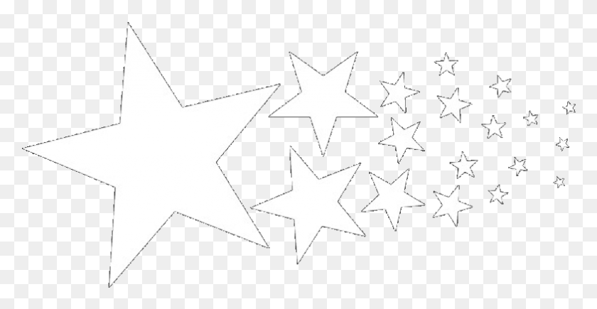 783x377 Белый Белый Эстетический Эстетический Звездный Рисунок Звезды Эстетический, Символ, Звездный Символ Hd Png Скачать