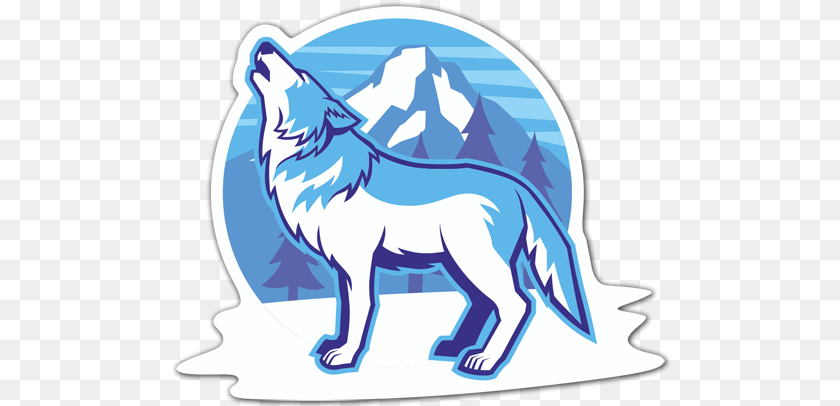 500x406 White Wolf, Animal, Mammal, Ice, Baby Clipart PNG