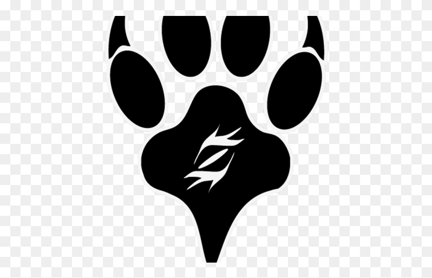 436x481 White Wolf Clipart Wolf Symbol Wolf Logo Design, Stencil, Footprint, Hand HD PNG Download