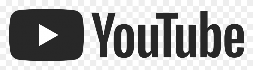 2000x446 Белый Логотип Youtube 2018 Логотип Youtube Белый, Число, Символ, Текст Hd Png Скачать
