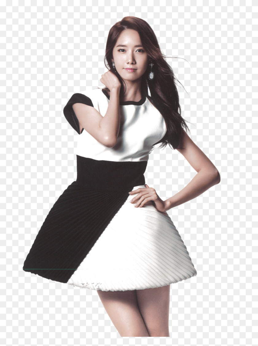719x1065 Whiteclothingfashion Dressphoto And Hairkneeformal Yoona The Best Album, Skirt, Clothing, Apparel HD PNG Download