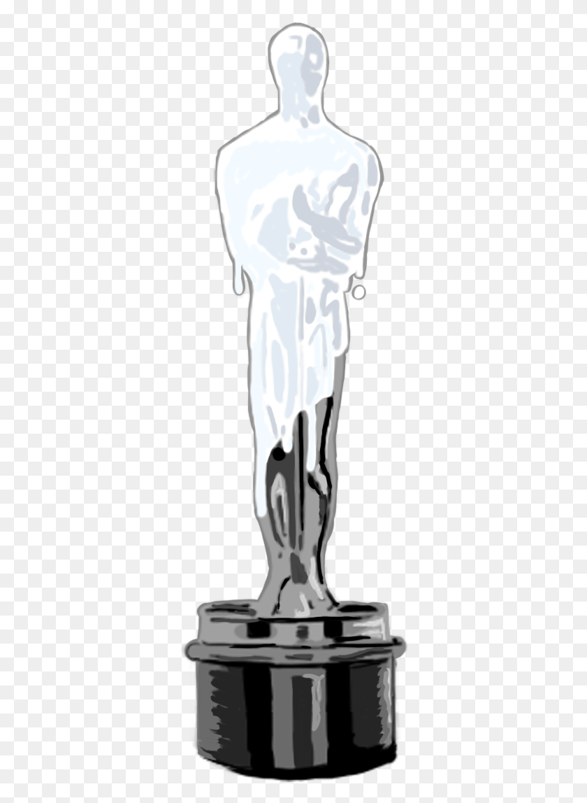 327x1088 Whitewashed Oscar Award Statue, Mammal, Animal, Pet HD PNG Download