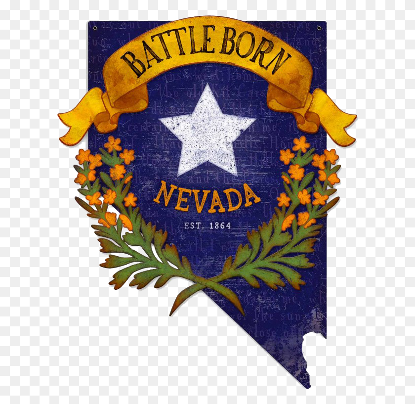 612x757 Who Is The Most Enthusiastic Group Of Voters In Nevada Nevada Battle Born Tattoo, Symbol, Logo, Trademark HD PNG Download