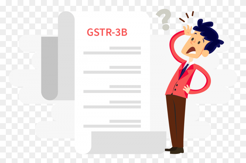 1482x943 Who Should File Gstr 3b Cartoon, Text, Label, Clothing HD PNG Download