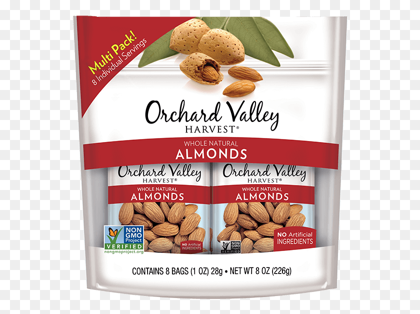 552x568 Whole Natural Almonds Orchard Valley Harvest Almonds, Almond, Nut, Vegetable HD PNG Download