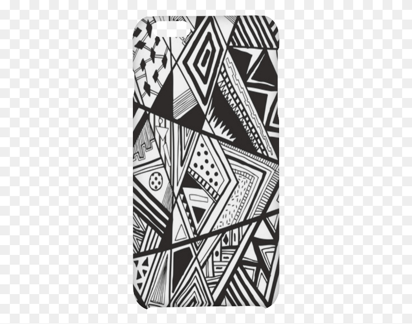 301x601 Wholesale Black And White Vintage Pattern Design Hard Abstract Art Drawing Easy, Doodle HD PNG Download