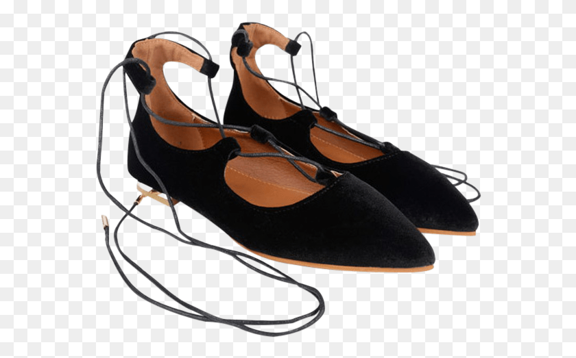 564x463 Descargar Png Zaful Mujeres Zapatos Negros De Gamuza Punta Estrecha Gamuza, Ropa, Vestimenta, Calzado Hd Png