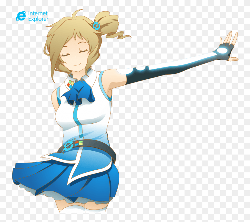 1201x1058 Why Does Internet Explorer Have An Animated Mascot Internet Explorer Anime Character, Person, Human, Sport HD PNG Download