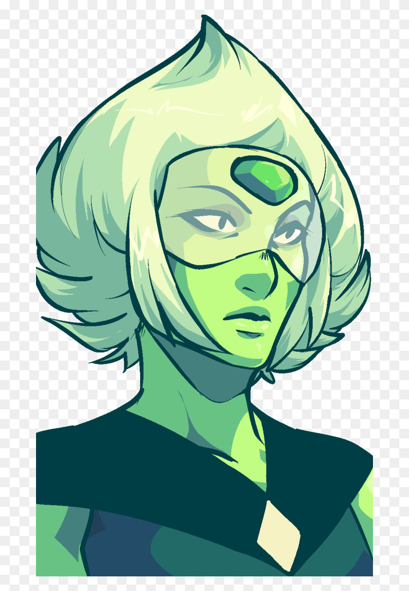 692x1153 Why Does That Artist Draw Peridot With A Hjiab Illustration, Hair, Head, Person HD PNG Download
