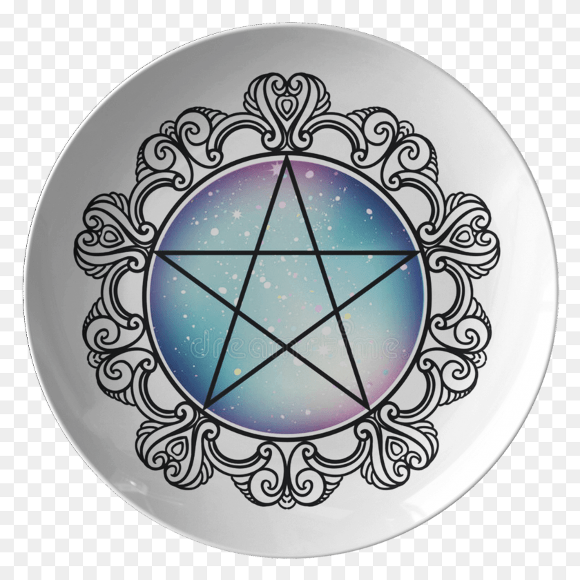 1892x1892 Wicca Pentacle Plate Native American Symbols Elements, Symbol, Star Symbol, Meal HD PNG Download