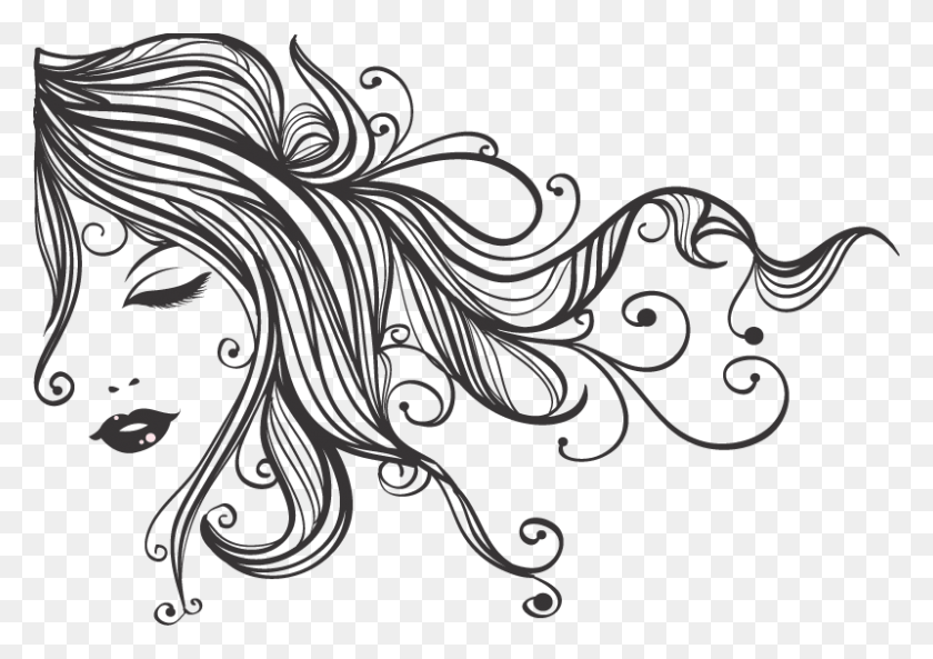800x547 Wicked Snips Salon And Spa Milverton Ontario Girl Vector Design, Graphics, Floral Design HD PNG Download