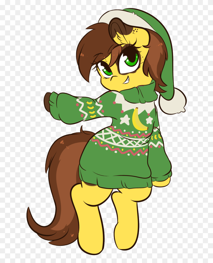 634x978 Wickedsilly Christmas Clothes Earth Pony Hat Holiday Cartoon, Graphics, Animal HD PNG Download