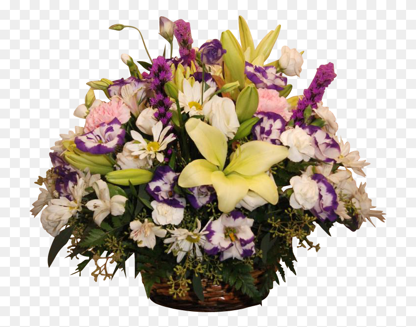 723x602 Wicker Basket Mixed Flower Small Bouquet, Plant, Flower Bouquet, Flower Arrangement HD PNG Download
