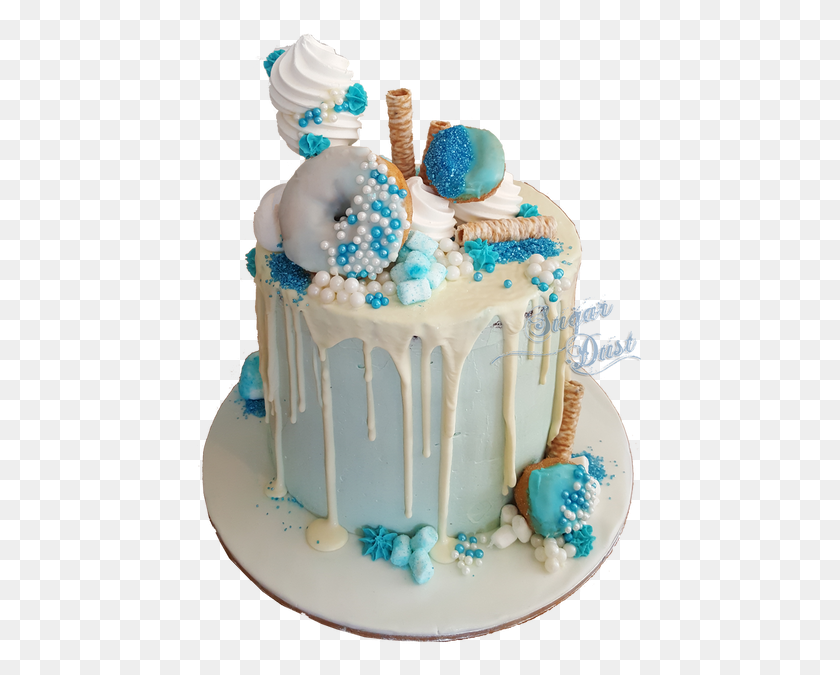 449x615 Wide Cake Double Height With 4 Layers Of Cake And Cake Decorating, Dessert, Food, Birthday Cake HD PNG Download