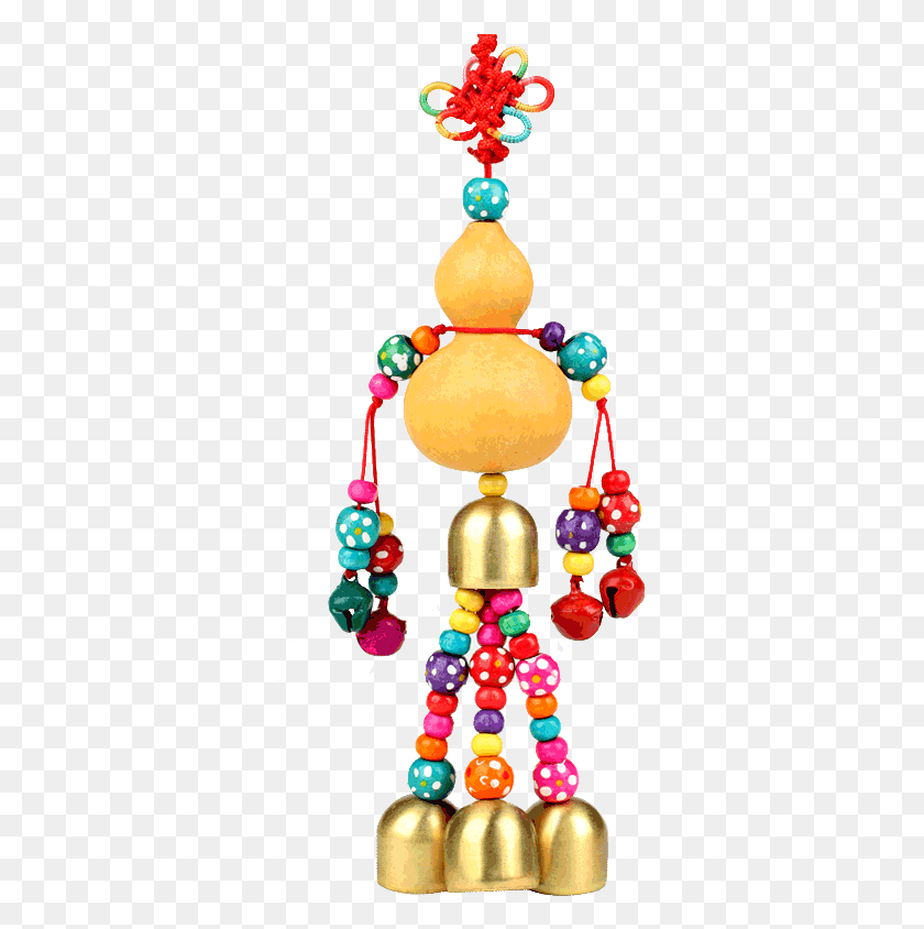 335x784 Wide Margin With Bells Gourd Feng Shui Pendant Natural Toy, Accessories, Accessory, Bead Descargar Hd Png