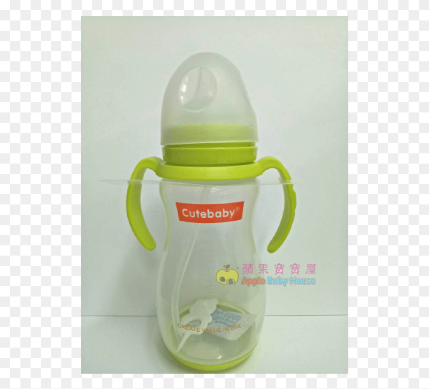 524x701 Wide Mouth Pump Bottle With Straw Handle Baby Bottle, Jug, Cup, Water Jug HD PNG Download