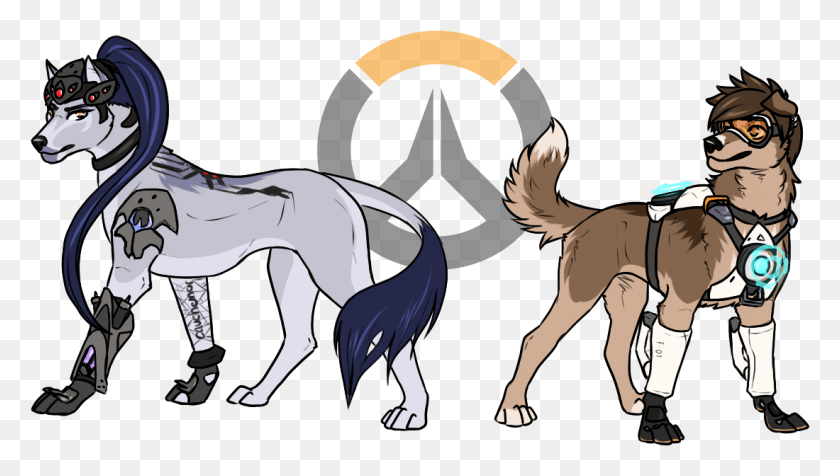 1100x588 Widowmaker And Tracer Overwatch Tracer Dog, Person, Human, Mammal HD PNG Download