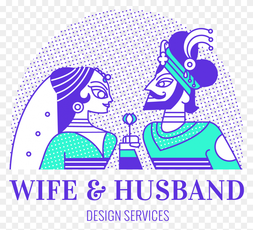 1446x1306 Wife And Husband Design Services Poster, Graphics, Advertisement HD PNG Download