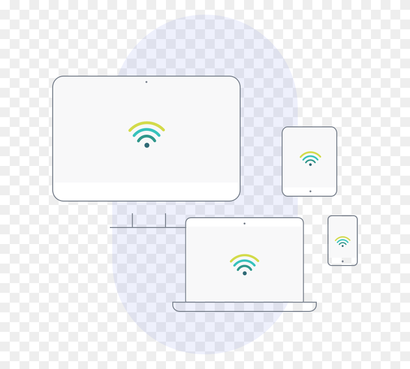 628x696 Wifi Devices Circle, Computer, Electronics, Pc HD PNG Download