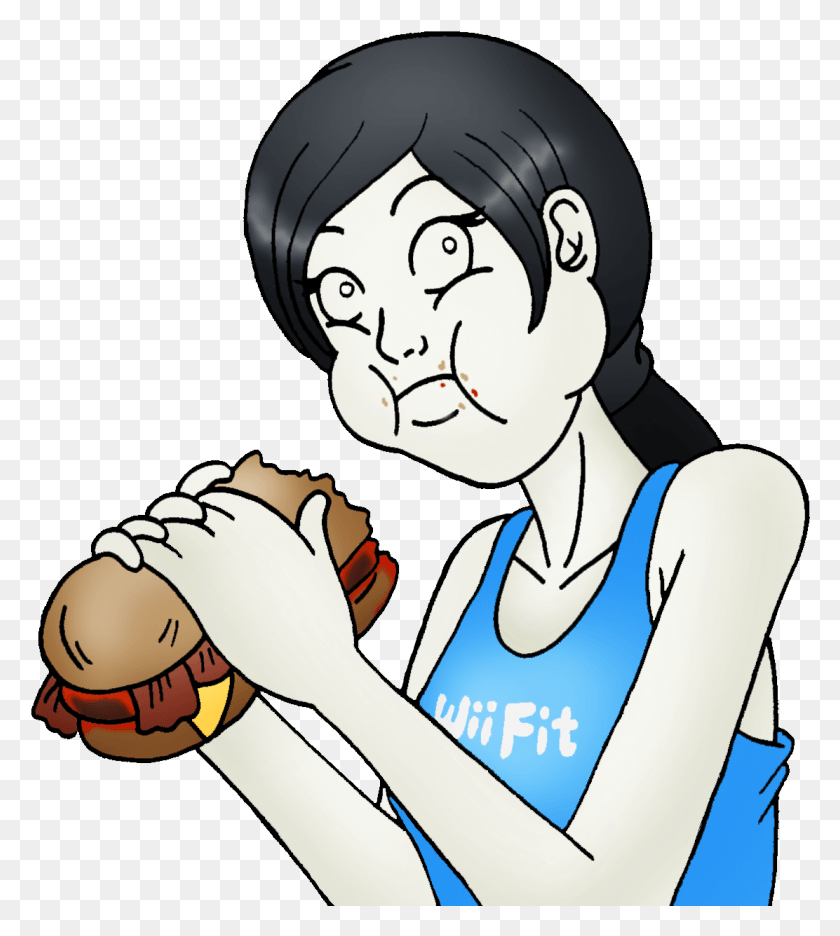 1112x1250 Wii Fit Man Clothing Facial Expression Woman Child Wii Fit Trainer Sandwich, Person, Human, Arm HD PNG Download