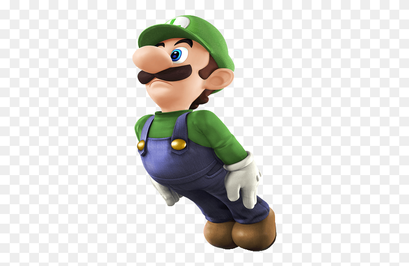 297x487 Wii U Luigi Smash, Super Mario, Elf, Toy HD PNG Download