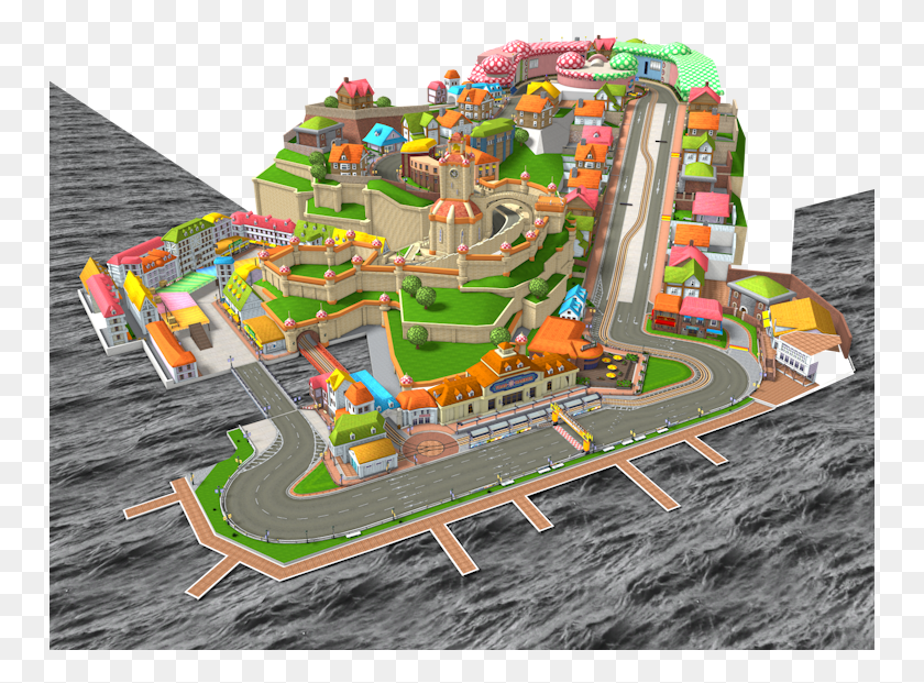 751x561 Wii U Toad Harbor The Models Resource Illustration, Water, Amusement Park, Theme Park HD PNG Download