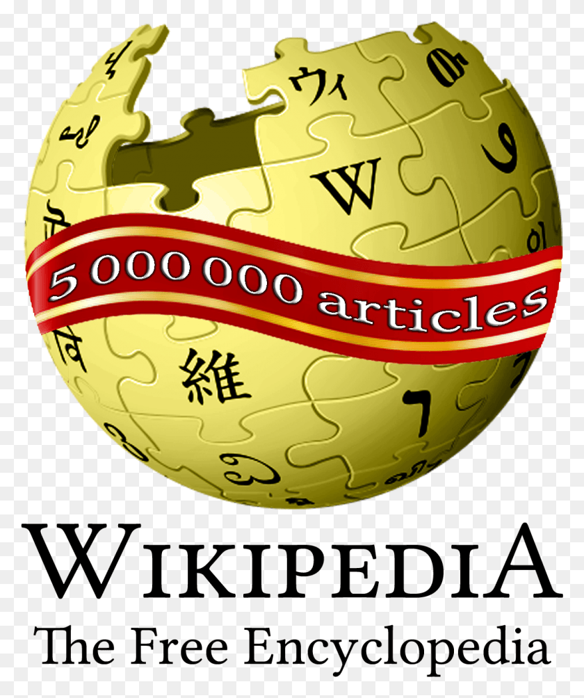 1053x1275 Wiki 5m Gold White Letters Banner Wrapped Wikipedia Logo Eps, Word, Sphere, Ball HD PNG Download