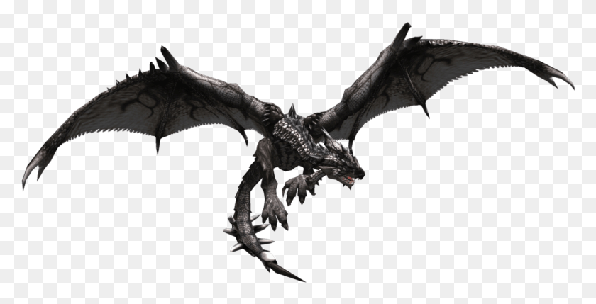 1250x592 Descargar Png Wiki Monster Hunter Espanol Rathalos Negro, Dragón, Dinosaurio, Reptil Hd Png