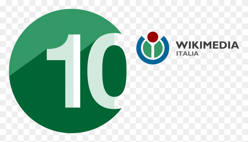 3217x1749 Descargar Png Wikimedia Italia 10Th Anniversary Logo Hola 15 Años It Anniversary Logo, Número, Símbolo, Texto Hd Png